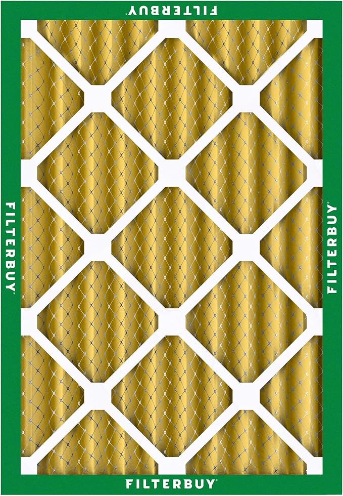 Filterbuy 14x20x4 Air Filter MERV 11 (MPR 1200) Allergen Defense Replacement (4-Pack), Electrostatic Pleated HVAC AC Furnace Filters, Made in USA (Actual Size: 13.50 x 19.50 x 3.63)