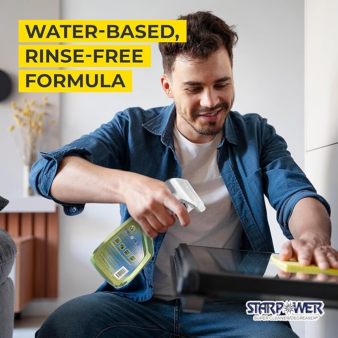 STARPOWER Heavy Duty All Purpose Multi Surface Grease, Oil, Grime Remover, 24 Ounces