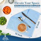 DAN RIVER 24-Pack Microfiber Towels – Ultra Absorbent, Lint-Free & Streak-Free Rags for Cleaning House, Car & Kitchen - Must-Have Cleaning Essentials - 12" x 12" - Assorted