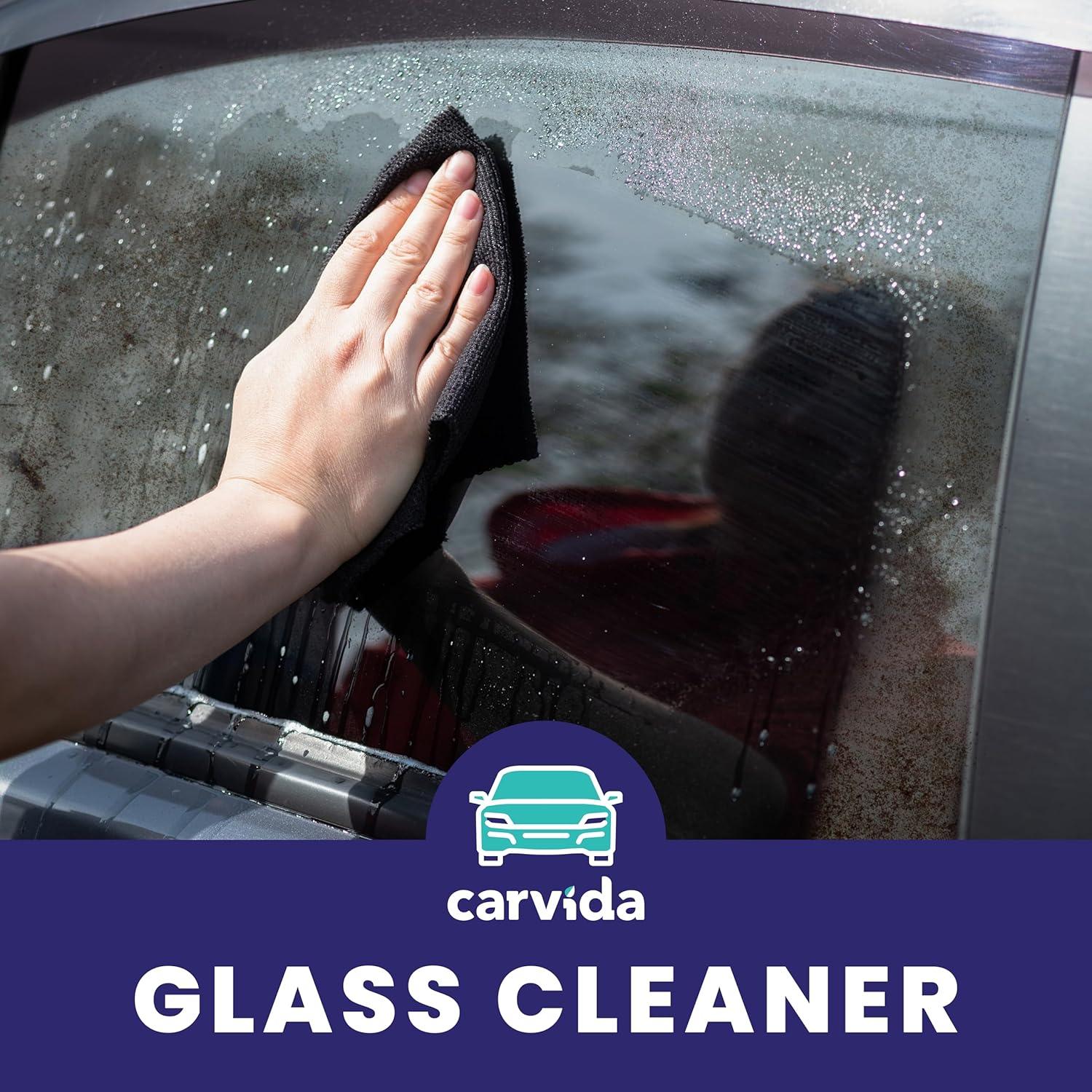 Glass Cleaner, Streak-Free Spray for Automotive Windows and Mirrors, 16oz