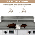 Royxen Laundry Countertop with 2-tier Shelf Universal Fit, Washer and Dryer Countertop with Storage Space, Shelf Height 11.5 Inches, Solid Wood, Eucalyptus