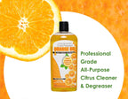 Cold Pressed Orange Oil Concentrate |12-ounce Professional Grade All-Purpose Citrus Cleaner, Degreaser & Pet Odor Eliminator Blend | Dilutes to 6 Gallons of Finished Product | Home and Outdoor Use