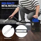 Ash Vacuum Cleaner -2.6 Gallon Fireplace Ash Vac with 800w Powerful Hose Non-Woven Dust Separator | Dry Stove Vacuum for Fireplaces Pellet Grill Wood Stove Fire Pits Blue