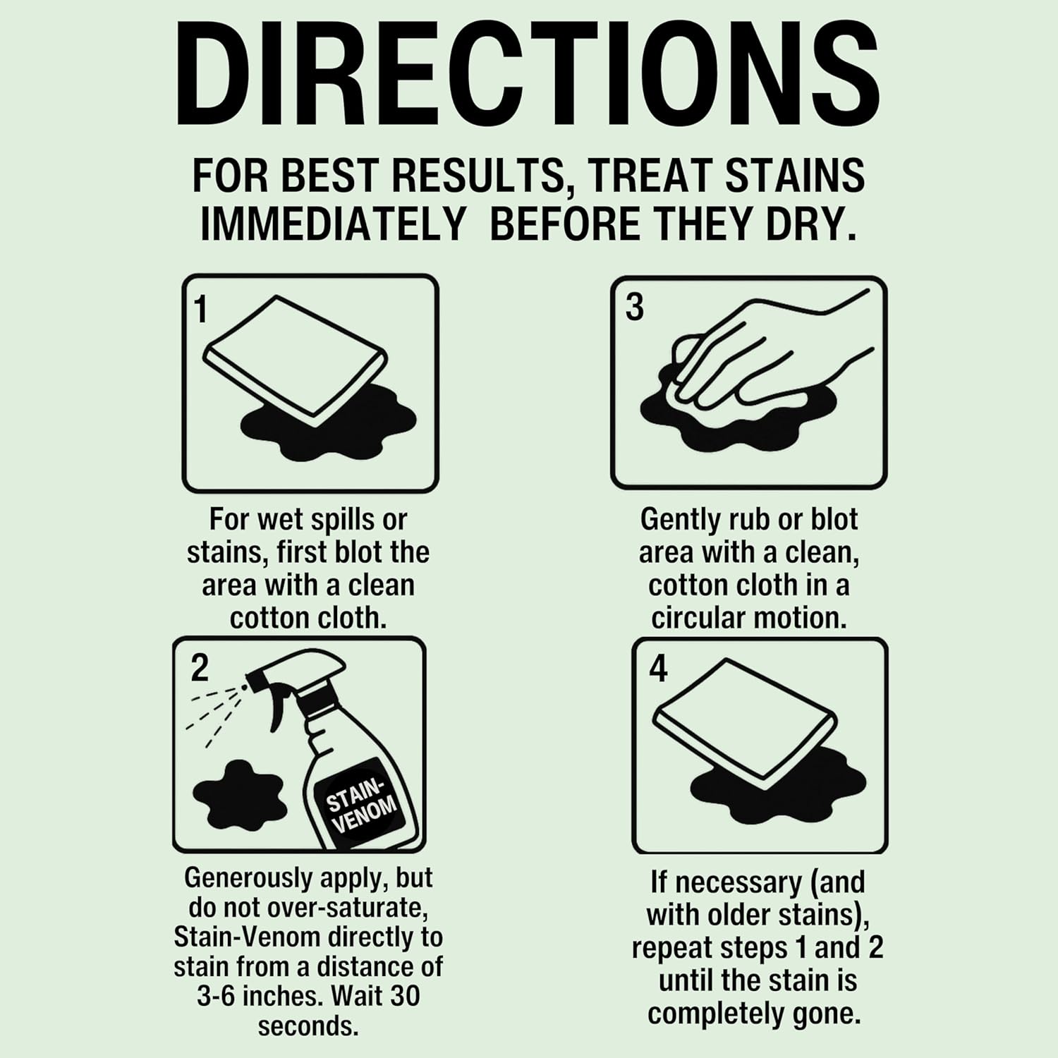 Carpet Spot & Stain Remover - 8 oz Squirt Bottle - Free From PFAAS, PFOS, PFOA, VOC’s, And 1,4 Dioxane - Works On Fresh Pet Stains, Red Wine, Blood, Lipstick, Motor Oil, Coffee