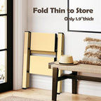 Taranta 2 Step Ladder,Aluminum Lightweight Folding 2 Step Stool with Anti-Slip Wide Pedal,330lbs Capacity Step Ladder for Household,Kitchen,Office - Gold