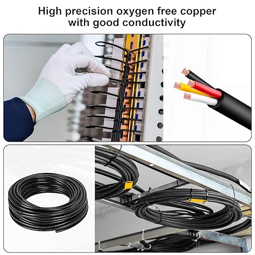 20 Gauge Wire 4 Conductor,20 AWG Electrical Wire Stranded PVC Cord Oxygen-Free Copper Cable,26FT 4 Core Pure Copper Flexible Cable Wire for LED Lamp Lighting Strips Automotive (20AWG-4C, 26FT)…
