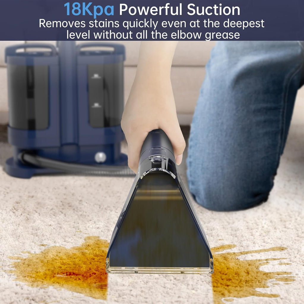Carpet Cleaner Machine,ENCHE Portable Spot Cleaner Machine for Carpet and Upholstery, 18Kpa 500W Powerful Suction for Pet Stain, Couch & Car, Deep Spot Cleaner for Area Rug, Stair and Furniture