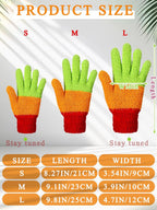 Patelai 3 Pairs Microfiber Plant Dusting Gloves Leaf Cleaning Gloves for Indoor Plants, Blinds, Furniture, House(Medium,Colorful)