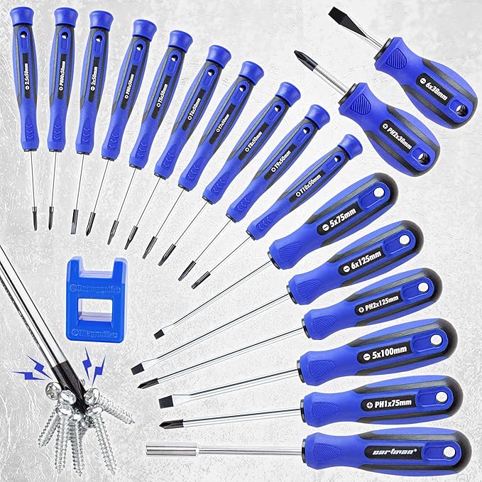CARTMAN 59-in-1 Precision Screwdriver Set Professional Magnetic Repair Tool Kit for Small Machinery Office Equipment Computers