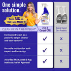 Carpet CPR Spot & Stain Remover Spray – Heavy Duty Carpet Cleaner for Pet Messes, Coffee & Tough Stains (32 Fl Oz (Pack of 2))