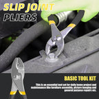 DOWELL 40 Piece Home Tool Set Yellow, General Household Hand Tool Kit with Plastic Toolbox Storage Case, Mini Repair Tool kit for Women, College Students, Home Use & More