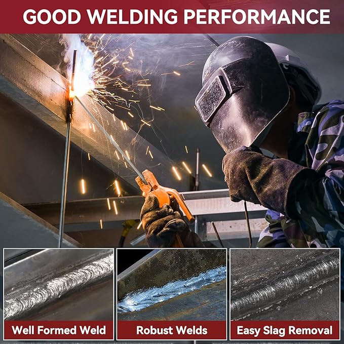 ARCCAPTAIN E6011 Welding Rod 3/32" 10LB Carbon Steel Welding Sticks Electrodes, Welding Rods ARC Welding Equipment