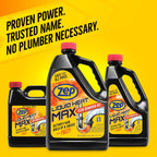 Zep Liquid Heat Max Clog Remover Gel - Destroys Hair, Build-Up & Grease - 64 oz.