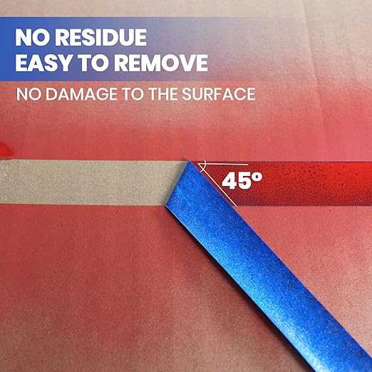 ADHES Blue Painters Tape Blue Tape Painting Tape for Walls,UV Anti,14 Days Clean Remove,1.88inch x 60yard,36Rolls