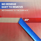 ADHES Upgrade Blue Painters Tape, Masking Tape for Painting 6 Rolls x 1.41 Inch x 60 Yards, Blue Paint Tape No Residue Outdoor Anti UV Multi Surface Use, Total 360 Yards