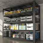 6-Tier 55" W x 24" D x 84" H Garage Shelving 3500LBS Storage Shelves Heavy Duty Metal Shelf Unit Adjustable Basement Industrial Storage Racks (84 * 55 * 24)