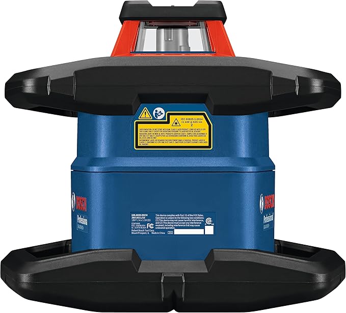 BOSCH GRL4000-80CHVK-S REVOLVE 18V Connected Self-Leveling Horizontal/Vertical Rotary Laser Kit, Includes Tripod, Grade Rod, Receiver, Battery Adapter, 4 D Batteries, Carrying Case, & Accessories