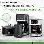 43 pcs Ice Machine Cleaner Tablets with 2 cleaning brushes,Ideal for Frigidaire, Opal, GE Profile, Kitchenaid units.Ice Maker Cleaner Removes Lime Scale,Calcium.Nickel Safe Scale Remover