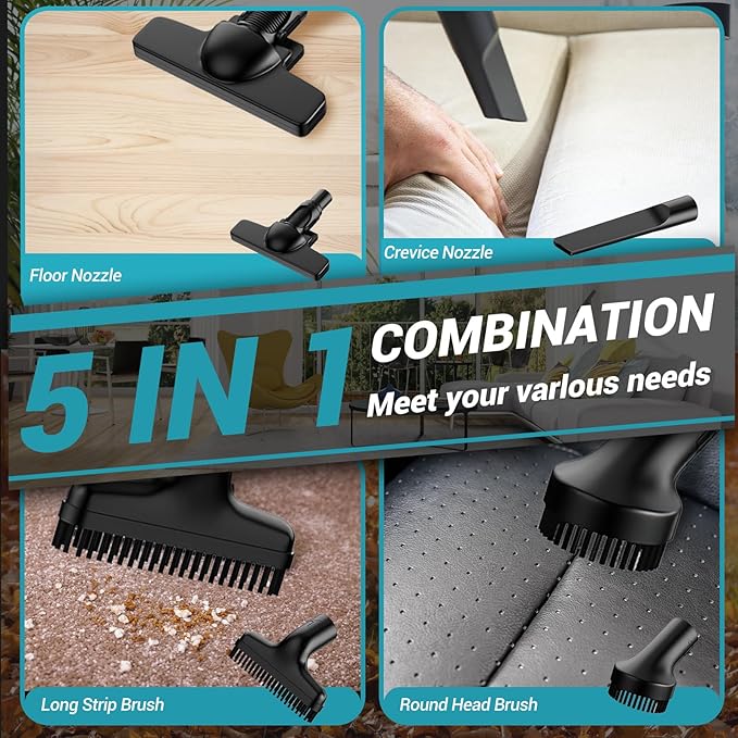 Cordless Vacuum Cleaner Compatible with 𝗠𝗔-𝗞𝗜𝗧𝗔 Battery, 20000Pa High Power Handheld Vacuum with HEPA Filter, 5 in 1 Portable Electric Vacuum With LED Light for Carpets, Floors&Cars (No Battery)