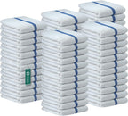Bar Mop Blue Stripe 10lbs 16x19 Pack of 60 100% Cotton Double Stitched Route Ready Absorbent Kitchen Towel Dish Towels and Dishcloths Towels Sets Washcloth Kitchen Towels