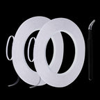 3mmx25M 2 Rolls Clear Thin Double Sided Tape Strong Adhesive LCD Repair Tape for LCD Screen, Mobile Phone, Laptop Tablets, LED Strips Electronics Heat Resistant, Residue Free