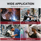 ARCCAPTAIN 2PC Welding Doo Rag, Welding Cap, Protective Welders Cap, Welding Hats for Men, Fireproof Cotton and Durable for Safety, Dollar, M Size