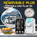 Marcala 3-Pack Travel Carbon Monoxide Detector | 2026 V2.0 4-in-1 Natural Gas & Carbon Monoxide Detectors Portable | Wall Plug-in with Backup Battery for Power Outages | Temp, Humidity, Gas & CO Alarm