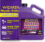 Wizards Mystic Polish Machine Glaze - Cutting Compound and Polish with Smart Abrasive Technology - Professional Car Scratch Remover - Water-Based Polishing Compound for Car Detailing Kit - 1 Gallon