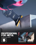 EZARC Carbide Oscillating Saw Blades, Multitool Blades Quick Release for Hard Material, Hardened Metal, Nails, Bolts and Screws, 10-Pack