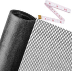 Replacement Window Screens, 59X106 Inch Durable Window Screen Mesh for Patio Porch Door Windows, DIY Adjustable Fiberglass Screen Repair Kit Sliding Net Roll Pet, Black by Ouskr