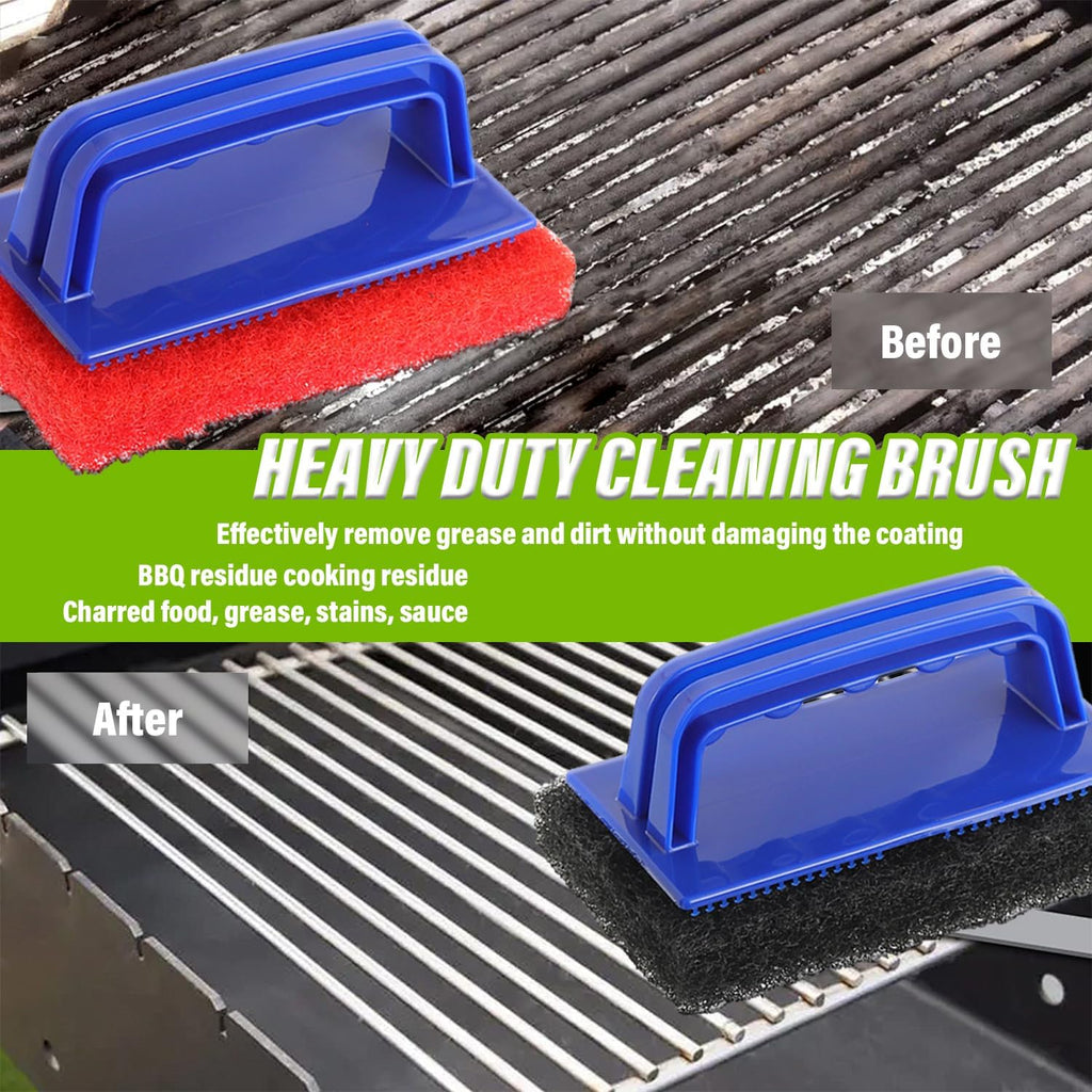 5 Pack Electric Cleaning Brush Pad Kitchen Bathroom Household Cleaning Pad Swimming Pool Wall Cleaning Brush Heavy Duty Griddle Scrubber Scouring Pad and 1 Pack Handle kit(Multicolor)