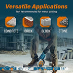 7 inch Diamond Saw Blade for Angle Grinder,Segmented General Purpose Blade Dry/Wet Cutting Blade for Concrete, Paver, Masonry, Terrazzo, Stone, Granite, Block, 7/8"-5/8” Arbor (3 Pack)