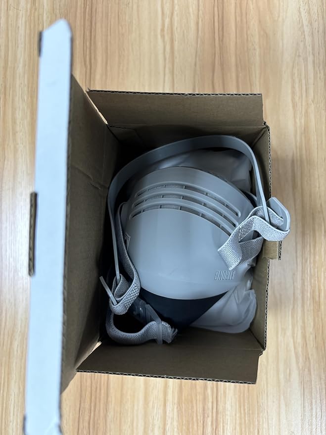 RANKSING Respirator Mask with Filters to Against Dust Gases Fumes Asbestos Organic Vapors Chemicals while Painting Spraying Sanding Welding Construct and Work Portable Protection PPE