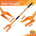 48” Round Handle Demolition Bar – Versatile Wrecking & Multi Tool- For Home Renovations and DIYs - Trusted by Contractors, Firefighters & Restoration Professionals