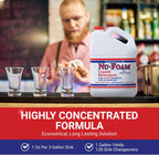 Nu-Foam Liquid Detergent for Bar Glassware – Original Streak-Free Solution - Hand Washing Bar, Tavern, Brewery Supplies - Concentrated - 1 Gallon