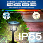 CINOTON 2-in-1 Solar Pathway Lights Outdoor with 4 Lighting Modes, IP65 Waterproof LED Solar Powered Wall Lights for Garden Yard Patio Lawn Porch Walkway Backyard Driveway, Warm & Cold White 4 Pack