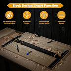 Stair Tread Template Tool (Black with stabilizing Blocks) Stair Tread Measuring Tool - Stair Tread Jig - Stair Tread Gauge - Modern Stair Template Tool