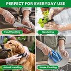 Plastic Gloves Disposable, Latex-Free, Powder Free, Clear Gloves Safe for Cooking, Food Prep, Kitchen,Cleaning