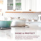 HOPE'S Countertop Restoration Polish - Shines and Protects with No Build-Up - Streak-Free Kitchen Counter Cleaner - Quartz, Marble, Corian, Laminate, Granite Countertop Cleaner, 8 Fl Oz, Pack of 1