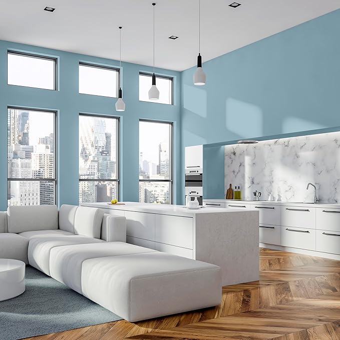 Rust-Oleum Color Spark Interior Paint and Primer in One, Semi-Gloss, Peace of Mind, 1 Gallon