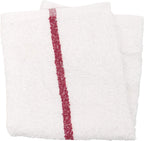 Arkwright Qwick Wick Bar Mop Towels - (Pack of 12) 100% Cotton Quick Dry Dishcloths, Super Absorbent Multipurpose Cleaning Rags for Restaurants, Kitchen, Bathroom, Hotel, 16 x 19 in, Red Stripe