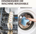 Swedish Dish Cloths for Kitchen - Reusable Dishcloths for Washing Dishes - Each Cellulose Dish Cloth Replaces 15 Rolls of Paper Towels and is More Absorbent Than a Sponge - Dishcloth Set of Six