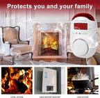 Combination Gas & Carbon Monoxide Detectors - Koabbit Plug in Carbon Monoxide Detector,Propane, Natural,Methane, Explosive Gas Detector Alarm & CO Detector Alarm for Home,Easy to Read