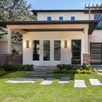 tewei LED Outdoor Wall Lights, 15.7'' Modern Outdoor Indoor Wall Sconce Large Exterior Lighting Fixtures Outside Front Door Lights for House, Hallway, Warm White 3000K, Antique Black, 2 Pack