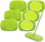 Reusable Mop Pads Refill Compatible with Swiffer Sweeper Mop, Microfiber Wet Mopping Cloths for Floor Cleaning , Ideal for Home Cleaning Washable Floor (6)