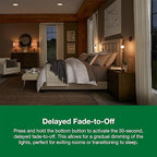 Lutron Sunnata Touch Dimmer Light Switch with Wallplate, LED+ Advanced Technology for LED and Incandescent, 3 Way/Multi Location, STCL-153MW-WH, White