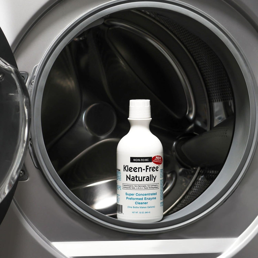 Naturally Preformed Enzyme Cleaner, Enzyme Solution, Multi-Purpose Cleaner, Laundry Additive and More - Concentrate - Fresh and Clean Scent - 32oz