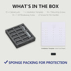 10 Pack Kitchen Cabinet Knobs, Matte Black Dresser Drawer Knobs and Pulls for Bathroom Cabinets