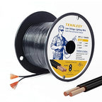 Extension Electrical Wire18/2 SPT-2W Bulk Lamp Cord, 300-Volt 18-Gauge, 250-feet Spool, Black,UL Listed