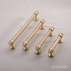 Alzassbg 10 Pack Brushed Gold Cabinet Pulls, 7 Inch(177.8mm) Hole Centers Cabinet Handles Kitchen Hardware Straight Bar for Cabinets and Drawer AL3082BB